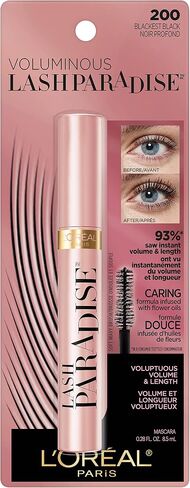 L'Oreal Paris Voluminous Makeup Lash Paradise Mascara, Black Brown, 0.25 Fl Oz (Pack of 1) Packaging May Vary in Saudi Arabia