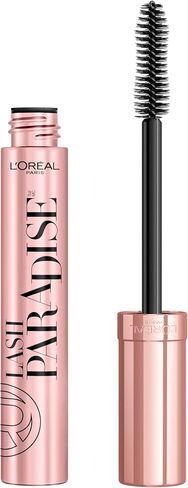 L'Oreal Paris Voluminous Makeup Lash Paradise Mascara, Voluptuous Volume, Intense Length, Feathery Soft Full Lashes, No Flaking, No Smudging, No Clumping, Blackest Black, 1 Count, Packaging May Vary in Kuwait