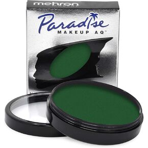 Mehron Makeup Paradise Makeup AQ Pro Size | Stage & Screen, Face & Body Painting, Special FX, Beauty, Cosplay, and Halloween | Water Activated Face Paint & Body Paint 1.4 oz (40 g) (Amazon Green)