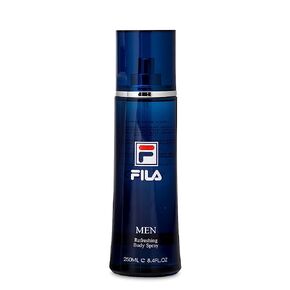 FILA Refreshing Body Spray for Men - Cool, Clean, Fresh Men’s Fragrance - Infused With Notes Of Bergamot, Cardamom, and Pepper - Trendy, Rectangular, Streamlined, Portable Bottle Design - 8.4 Oz in Kuwait