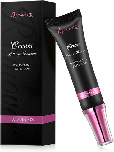 Beauty7 Eyelash Extension Remover Cream Safe Adhesive Bonder Eyelash Glue Remover Lash Remover Fast Dissolution Low Irritation Eyelash Extension Supplies 5g Pink Color in Kuwait