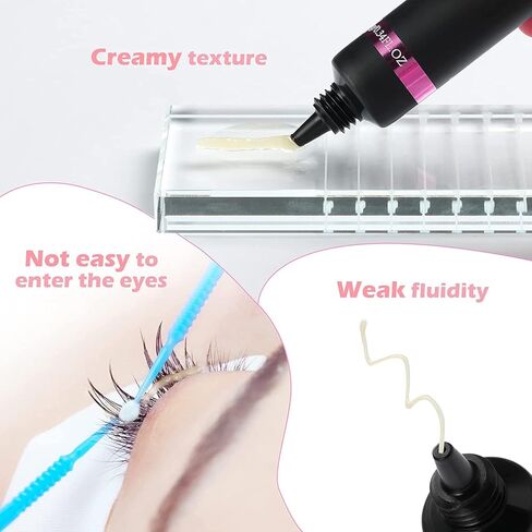 Beauty7 Eyelash Extension Remover Cream Safe Adhesive Bonder Eyelash Glue Remover Lash Remover Fast Dissolution Low Irritation Eyelash Extension Supplies 5g Pink Color in Kuwait