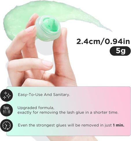 LASHVIEW Eyelash Extension Remover Cream, Eyelash Adhesive Remover, Professional Eyelash Extensions Remover for Salon(ALOE 0.51fl.oz/15ml) in Saudi Arabia