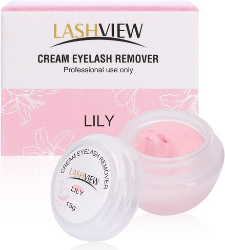 LASHVIEW Eyelash Extension Remover Cream, Eyelash Adhesive Remover, Professional Eyelash Extensions Remover for Salon(ALOE 0.51fl.oz/15ml) in Saudi Arabia