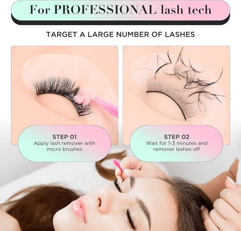 LASHVIEW Eyelash Extension Remover Cream, Eyelash Adhesive Remover, Professional Eyelash Extensions Remover for Salon(ALOE 0.51fl.oz/15ml) in Saudi Arabia