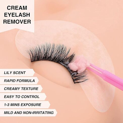 LASHVIEW Eyelash Extension Remover Cream, Eyelash Adhesive Remover, Professional Eyelash Extensions Remover for Salon(ALOE 0.51fl.oz/15ml) in Saudi Arabia