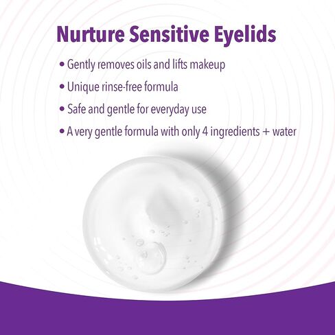 iVIZIA Eyelid Cleansing Wipes for Sensitive Eyelid Cleansing, Preservative-Free, Micellar, No Rinse, Gentle Eye Makeup Remover, 20 Sterile Single-Use Wipes for Eyelids in Kuwait