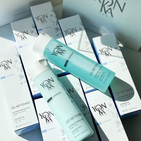 Yon-Ka Lait Nettoyant Facial Cleanser, Gentle Milk Cleanser & Makeup Remover, Daily Plant Based Wash, Moisturize and Balance Skins pH, All Skin Types, Paraben-Free (2.5 oz) in Kuwait