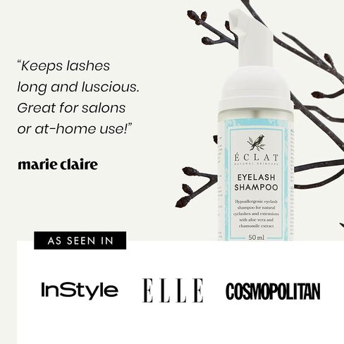 مجموعة شامبو الرموش، شامبو الرموش لوصلات الرموش مع خلاصة الصبار والبابونج، منظف لطيف للرموش لوصلات الرموش - منظف رغوي لوصلات الرموش، غسول نباتي للرموش in Kuwait