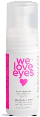 We Love Eyes - 100% Oil Free Tea Tree Water Eyelid Foaming Cleanser - For Eyelash Extension Home Care, Extend Lash Retention, Non-Irritating Formula in Kuwait