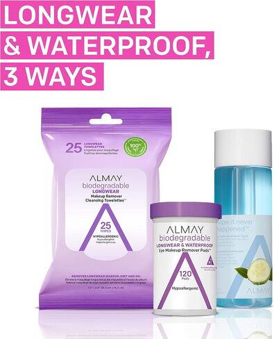 Almay Eye Makeup Remover Liquid with Aloe ,Oil Free, Hypoallergenic, Fragrance Free, Dermatologist & Ophthalmologist Tested, 4 Fl Oz, in Saudi Arabia