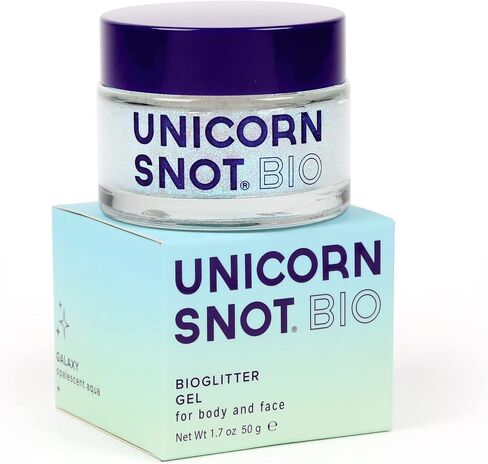 Unicorn Snot Face & Body Glitter - Cosmetic-Grade Holographic Glitter Gel - Glitter Makeup for Festivals, Raves, Anime Cosplay - Safe for Face, Easy Application & Removal, 1.7oz Gold Glitter (Bling) in Saudi Arabia