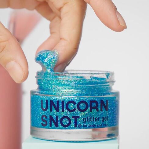 Unicorn Snot Face & Body Glitter - Cosmetic-Grade Holographic Glitter Gel - Glitter Makeup for Festivals, Raves, Anime Cosplay - Safe for Face, Easy Application & Removal, 1.7oz Gold Glitter (Bling) in Saudi Arabia