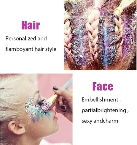 MEICOLY Blue Face Body Glitter,Patriotic Veterans Day Independence Day Sparkle 4th of July Pride Face Paint Makeup,Festival Rave Accessories Sparkling Mermaid Body Glitter Gel for Women,50ml in Saudi Arabia