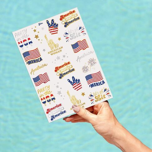 xo, Fetti Fourth of July Decorations Tattoos - 34 styles | Red White and Blue Party Supplies, 4th of July, USA Flag, Memorial Day, Independence Day, Labor Day in Saudi Arabia