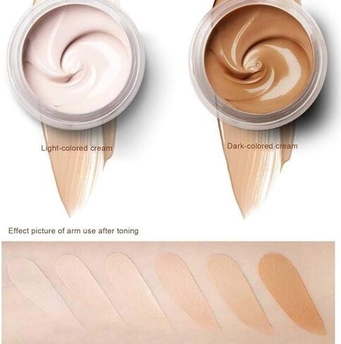 كونسيلر تاتو من قطعتين، كريم مقاوم للماء لتغطية بقع وحمات الجسم والندبات، مجموعة كونسيلر تغطية بلونين للاستخدام على الجسم للرجال والنساء in Kuwait