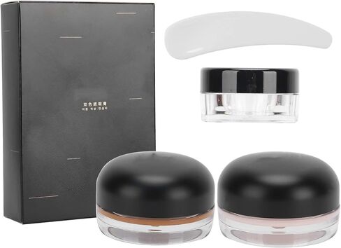 كونسيلر تاتو من قطعتين، كريم مقاوم للماء لتغطية بقع وحمات الجسم والندبات، مجموعة كونسيلر تغطية بلونين للاستخدام على الجسم للرجال والنساء in Kuwait