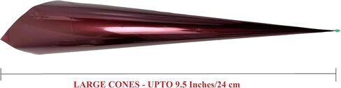 Empty Pre-rolled henna cones, Handmade Rolled Mylar Cellophane Cones For Henna Paste, Temporary Tattoo, Jaqua Designs, Cake Icing, Cake Decoration (Pack of 6) - Large (6 EMPTY CONES) in Saudi Arabia