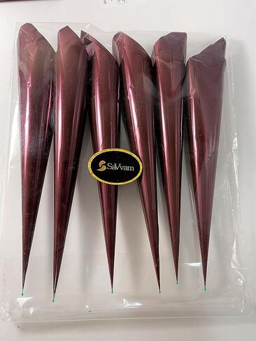 Empty Pre-rolled henna cones, Handmade Rolled Mylar Cellophane Cones For Henna Paste, Temporary Tattoo, Jaqua Designs, Cake Icing, Cake Decoration (Pack of 6) - Large (6 EMPTY CONES) in Saudi Arabia
