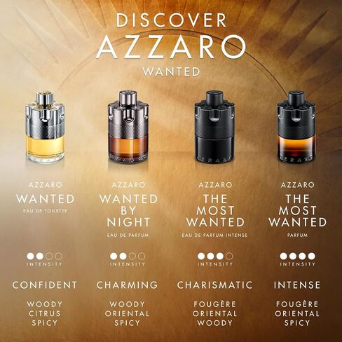 Azzaro The Most Wanted Parfum - Intense Mens Cologne - Spicy & Seductive Fragrance for Date Night - Lasting Wear - Irresistible Luxury Perfumes for Men in Saudi Arabia