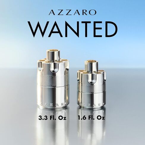 Azzaro Wanted Eau de Parfum - Father's Day Gift - Mens Cologne - Woody Aromatic Spicy Fragrance For Men - Note of Juniper Berries, Sage Heart, 3.3 Fl. Oz in Saudi Arabia