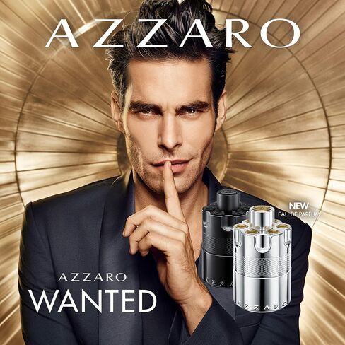 Azzaro Wanted Eau de Parfum - Father's Day Gift - Mens Cologne - Woody Aromatic Spicy Fragrance For Men - Note of Juniper Berries, Sage Heart, 3.3 Fl. Oz in Saudi Arabia