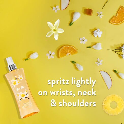 Body Fantasies Signature Fragrance Body Spray, Vanilla, 8 fl oz (Pack of 2) in Saudi Arabia