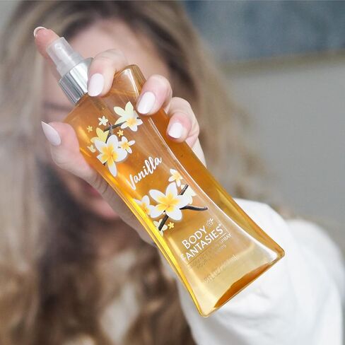 Body Fantasies Signature Fragrance Body Spray, Vanilla, 8 fl oz (Pack of 2) in Saudi Arabia