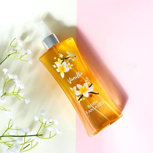Body Fantasies Signature Fragrance Body Spray, Vanilla, 8 fl oz (Pack of 2) in Saudi Arabia