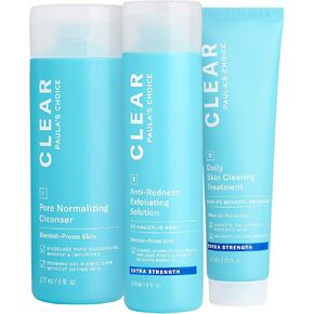 Paula's Choice CLEAR Extra Strength Acne Kit, 2% Salicylic Acid & 5% Benzoyl Peroxide for Severe Acne, Redness Relief, PACKAGING MAY VARY