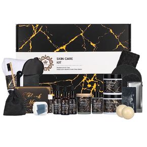 Skin Care Set, 28pcs Gifts for Women & Men includes Face Cream,Bath Oil, Scented Candle. Facial Skin Care Set, Body & Facial Kit for Women, Birthday Gifts for Women