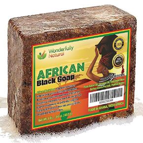 Organic African Black Soap - For Acne & Dark Spots | Natural Vegan and Cruelty Free – Satisfaction Guarantee 1lb bar | 90 day Supply in Saudi Arabia