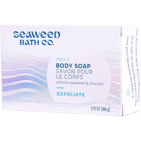 Seaweed Bath Co. Exfoliate Detox Body Soap, 3.75 Ounce (Pack of 3), Sustainably Harvested Seaweed, Charcoal in Saudi Arabia