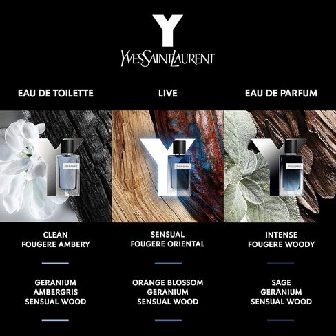 Yves Saint Laurent Y For Men Eau de Parfum, Multi, 3.3 fl.Oz in Saudi Arabia