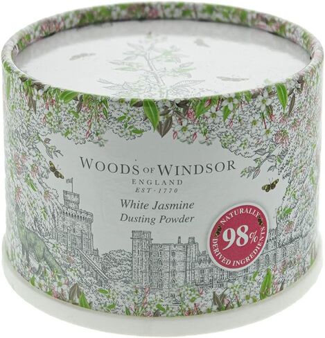White Jasmine by Woods of Windsor 3.5 oz Body Dusting Powder with Puff in Saudi Arabia