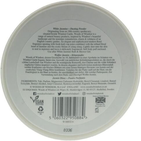 White Jasmine by Woods of Windsor 3.5 oz Body Dusting Powder with Puff in Saudi Arabia