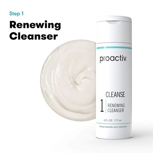 Proactiv 3 Step Acne Treatment - Benzoyl Peroxide Face Wash, Repairing Acne Spot Treatment for Face and Body, Exfoliating Toner - 30 Day Complete Acne Skin Care Kit in Saudi Arabia
