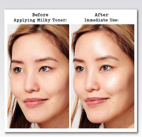 تونر حليبي للوجه من ثايرز مع فطر الثلج وحمض الهيالورونيك، تونر طبيعي لطيف للوجه، تم اختباره من قبل أطباء الجلدية، للبشرة الجافة والحساسة، 12 أونصة in Kuwait