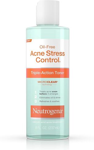 Neutrogena Oil-Free Acne Stress Control Triple-Action Toner, 8 Fluid Ounce in Saudi Arabia