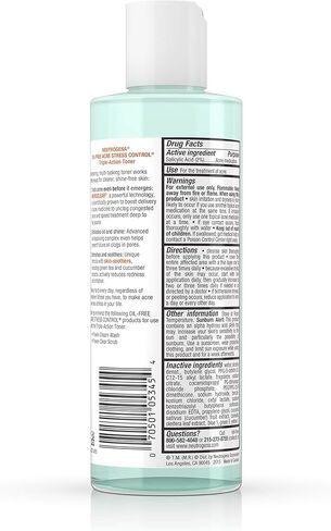 Neutrogena Oil-Free Acne Stress Control Triple-Action Toner, 8 Fluid Ounce in Saudi Arabia