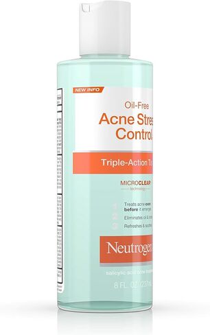 Neutrogena Oil-Free Acne Stress Control Triple-Action Toner, 8 Fluid Ounce in Saudi Arabia