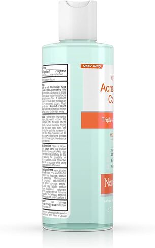 Neutrogena Oil-Free Acne Stress Control Triple-Action Toner, 8 Fluid Ounce in Saudi Arabia