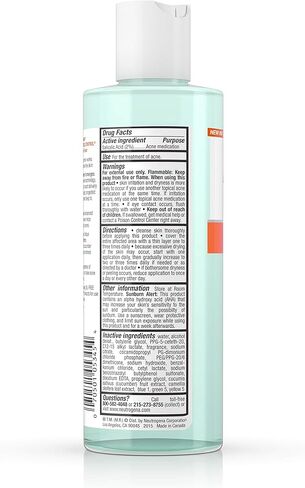 Neutrogena Oil-Free Acne Stress Control Triple-Action Toner, 8 Fluid Ounce in Saudi Arabia