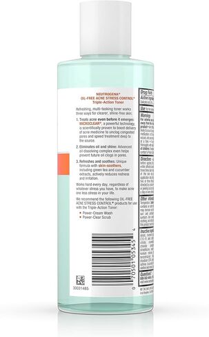Neutrogena Oil-Free Acne Stress Control Triple-Action Toner, 8 Fluid Ounce in Saudi Arabia
