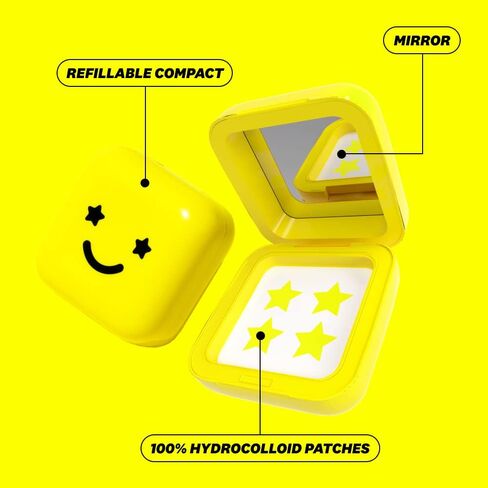 Starface Hydro-Stars Big Yellow, Hydrocolloid Pimple Patches, Absorb Fluid and Reduce Inflammation, Cute Star Shape, Vegan and Cruelty-Free Skincare (32 Count) in Saudi Arabia