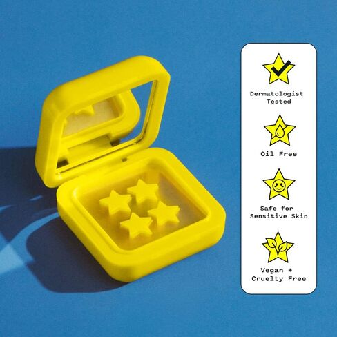 Starface Hydro-Stars Big Yellow, Hydrocolloid Pimple Patches, Absorb Fluid and Reduce Inflammation, Cute Star Shape, Vegan and Cruelty-Free Skincare (32 Count) in Saudi Arabia