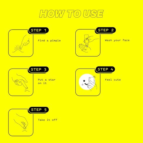 Starface Hydro-Stars Big Yellow, Hydrocolloid Pimple Patches, Absorb Fluid and Reduce Inflammation, Cute Star Shape, Vegan and Cruelty-Free Skincare (32 Count) in Saudi Arabia