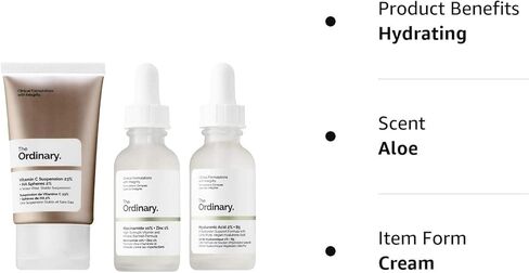 مجموعة علاج الوجه العادية! يحتوي على كريم فيتامين C ومصل حمض الهيالورونيك ومصل النياسيناميد! يضيء ويرطب ويقلل من عيوب البشرة! نباتي، خالي من البارابين، ولم يتم الإساءة إلى الحيوانات لتصنيعه! in Kuwait