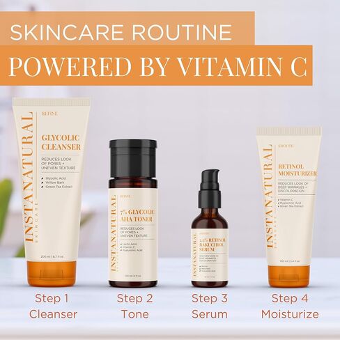 InstaNatural Glycolic Cleanser Face Wash, Reduces the Look of Pores and Uneven Texture, Gently Exfoliates, with Glycolic Acid and Cucumber Extract, 6.7 Fl Oz in Kuwait
