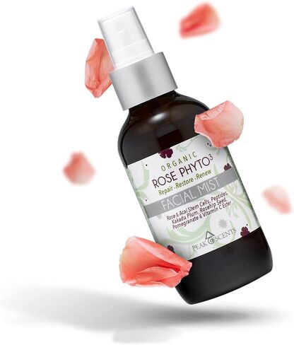 Organic Rose Water Spray, Peak Scents Phyto3 Organic Rosewater Face Mist 4 Ounces in Kuwait